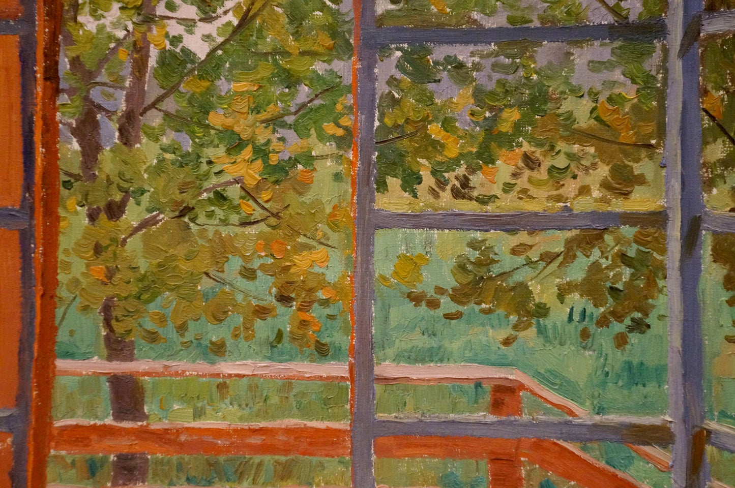 Oil painting "Terrace" by Chernikov, capturing the allure of an outdoor retreat.