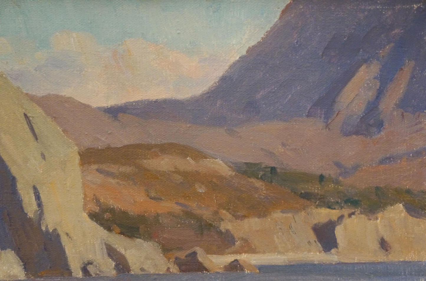 Nikolay Vladimirovich Chernikov's oil painting capturing a Rocky Coast