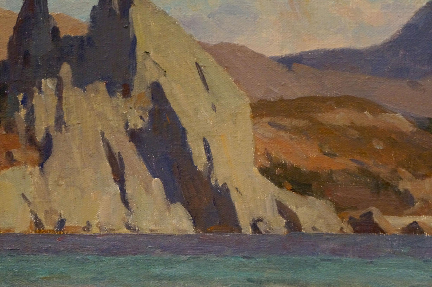 Oil artwork featuring a Rocky Coast by Nikolay Vladimirovich Chernikov