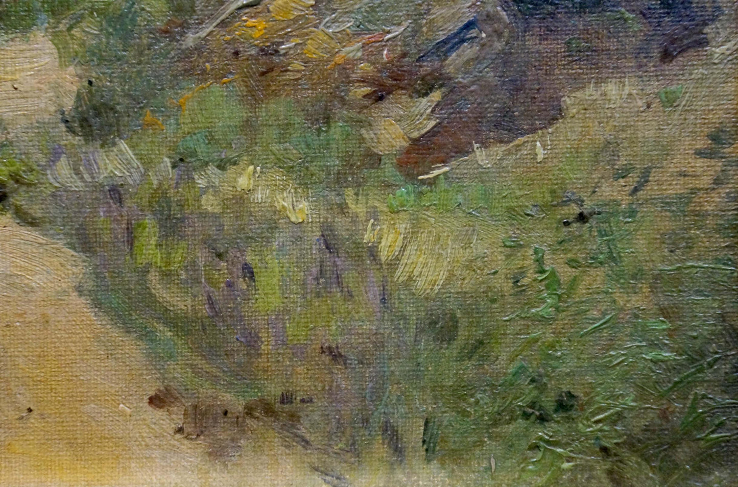 Oil painting Returning from the forest Unknown artist