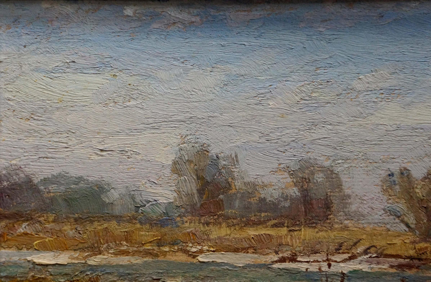 Oil painting Spring is coming Kurnakov Georgy Vasilievich