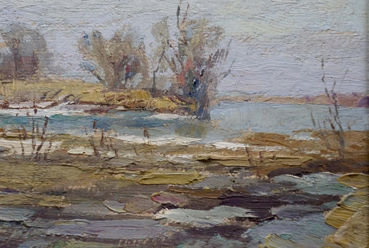 Oil painting Spring is coming Kurnakov Georgy Vasilievich