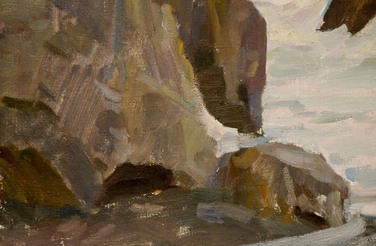 Oil painting Seascape with raging waves Nikolay Chernikov