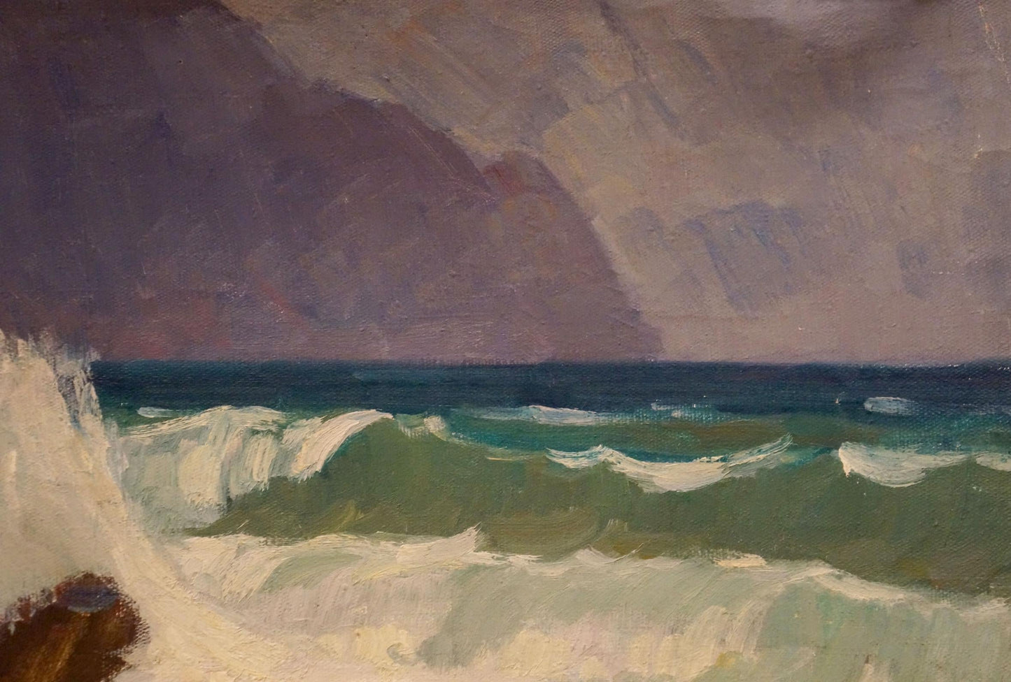 Oil painting Seascape with raging waves Nikolay Chernikov