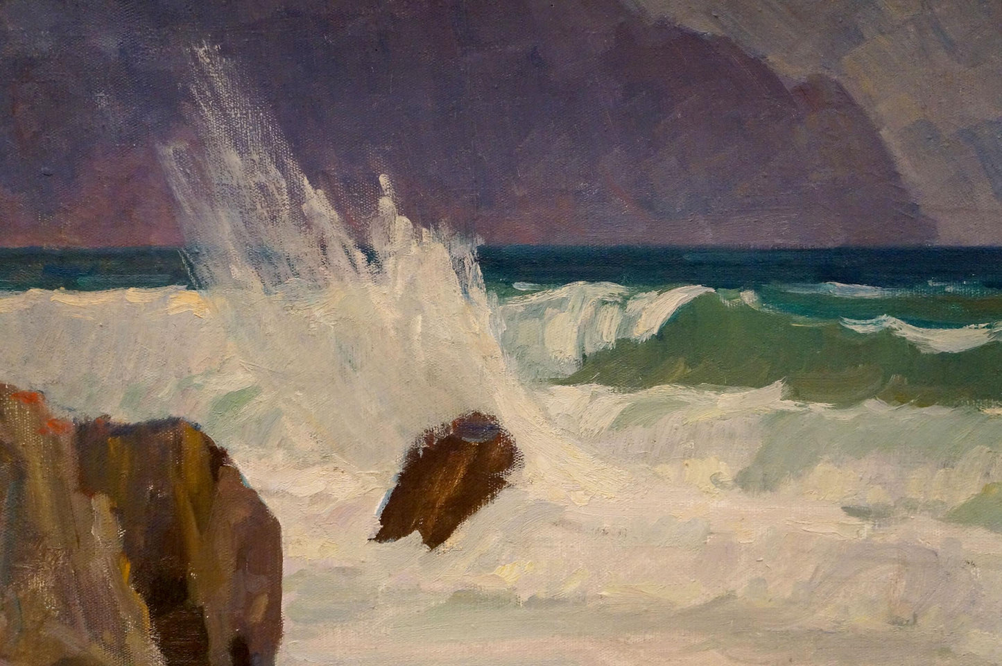 Oil painting Seascape with raging waves Nikolay Chernikov