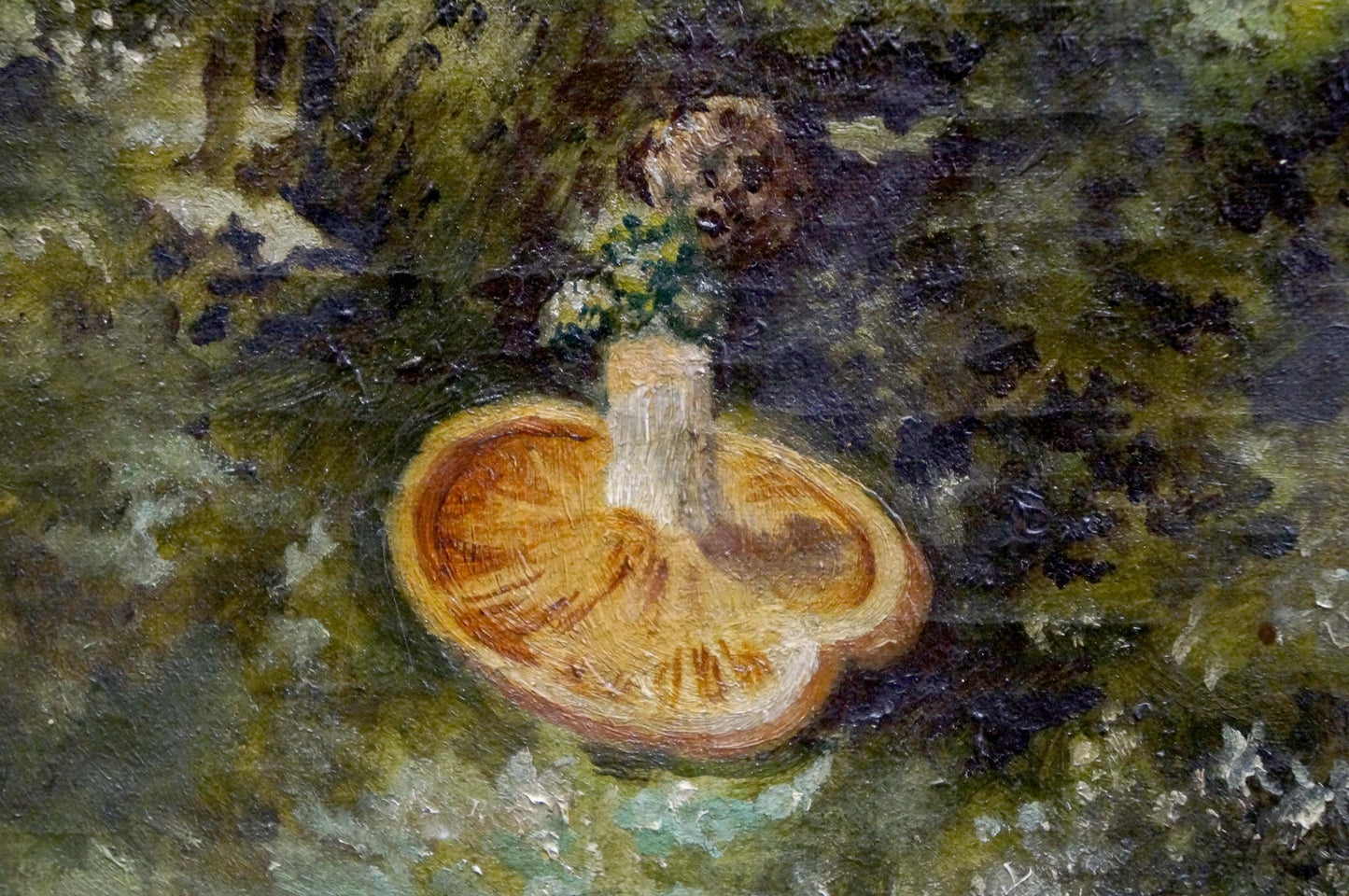 Oil painting Mushroom glade