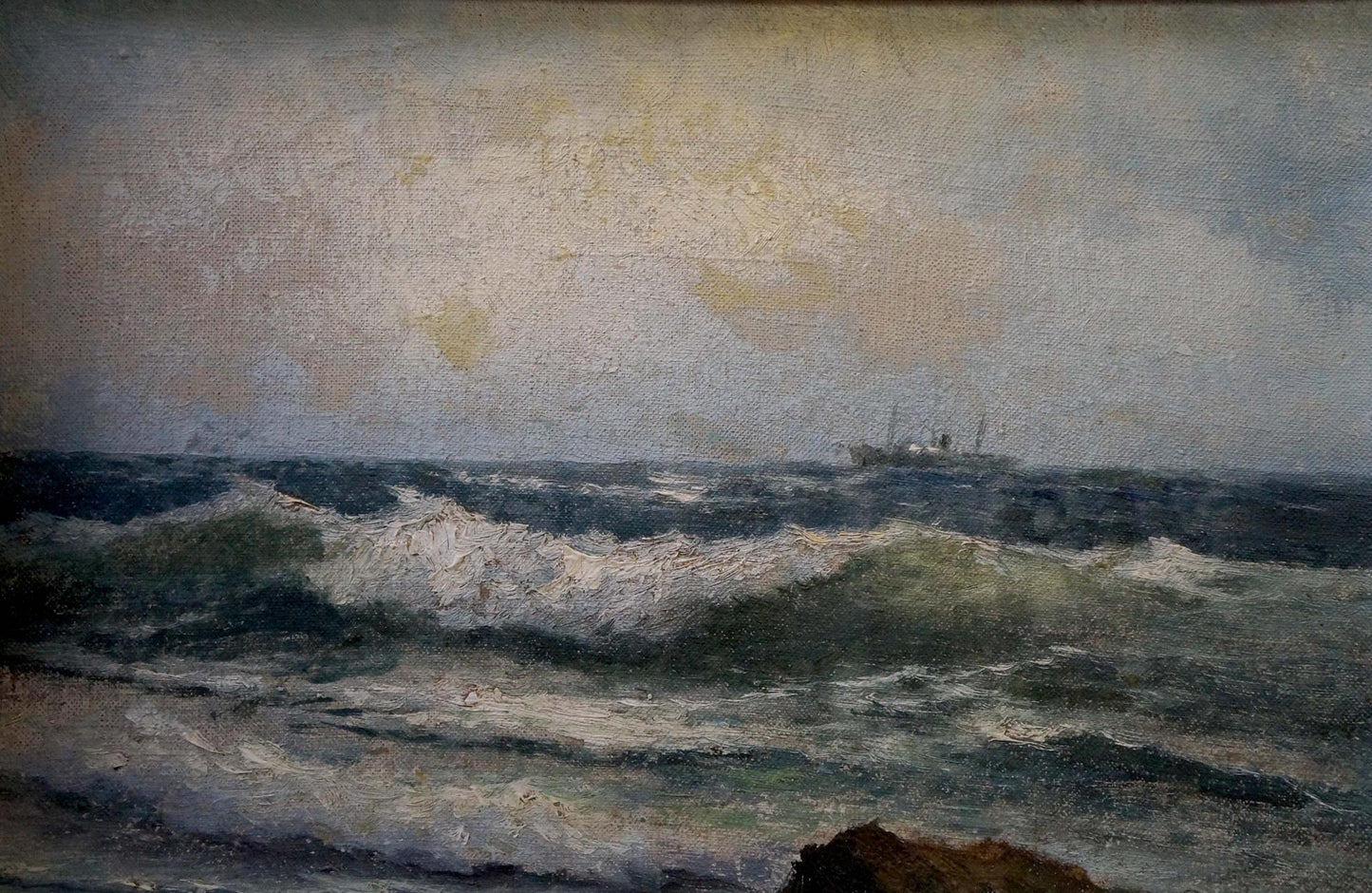 Vasily Grigoryevich Kovalyuk's Oil Painting: Seascape
