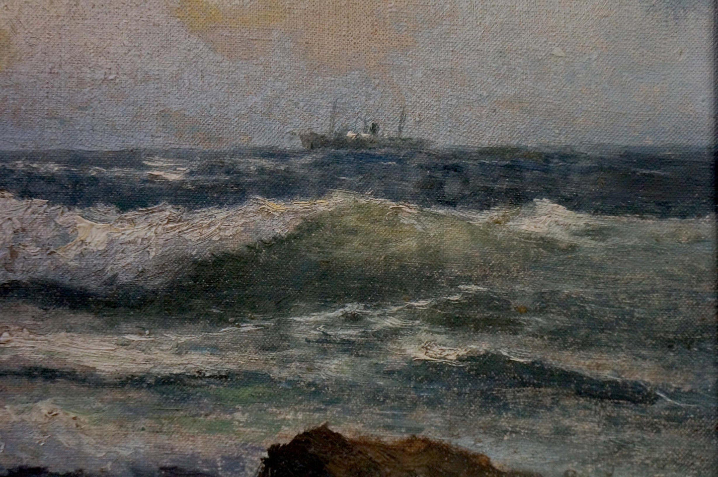 Vasily Grigoryevich Kovalyuk's Oil Painting Depicting a Seascape