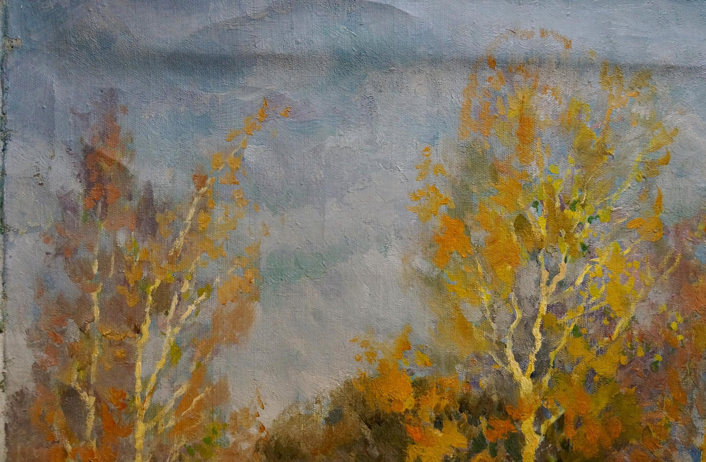 Oil painting Last autumn harvest Alexander Mynka