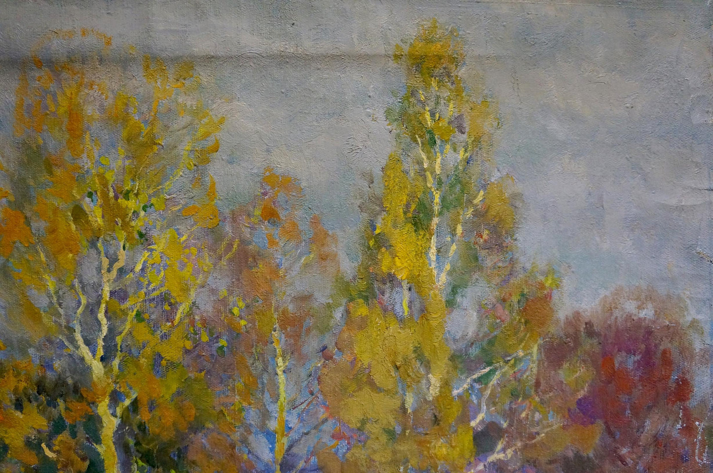 Oil painting Last autumn harvest Alexander Mynka