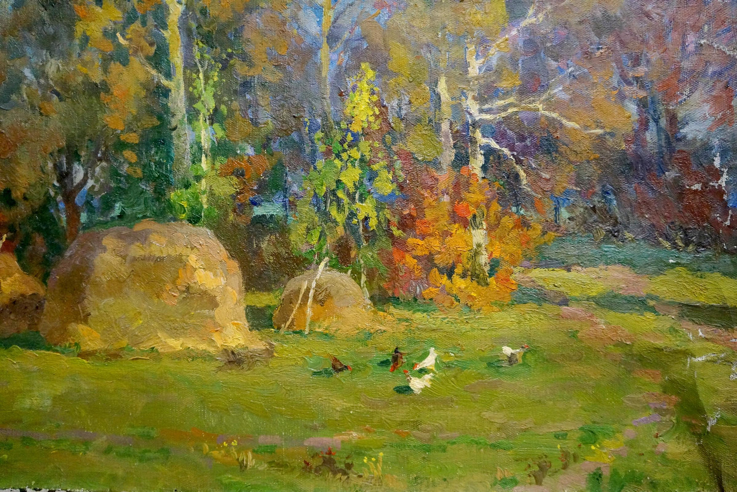 Oil painting Last autumn harvest Alexander Mynka
