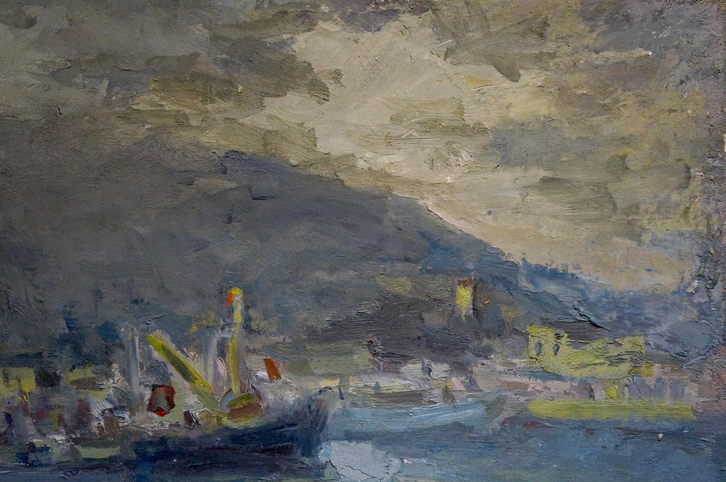 The storm captured in oils by Vyacheslav Dmitrievich Karelin