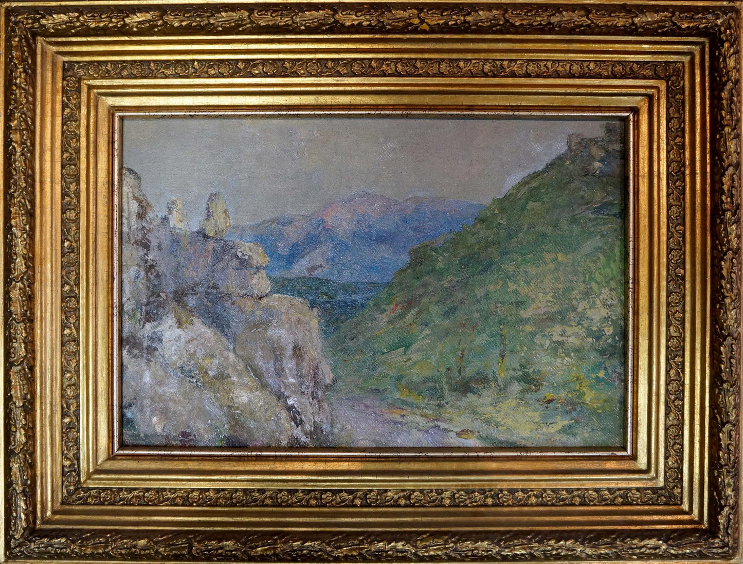 Oil painting Mountain landscape Paul Christiaan Bos