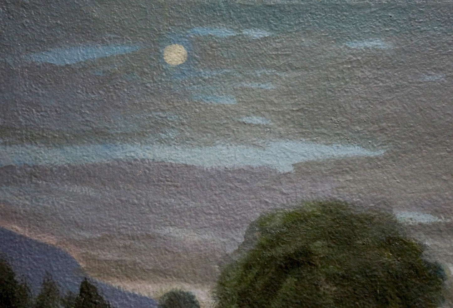 Oil painting Night time