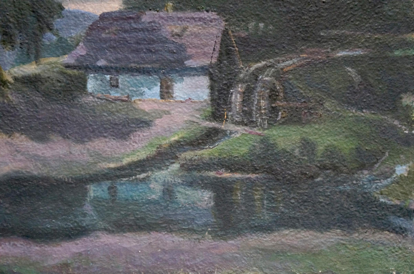 Oil painting Night time
