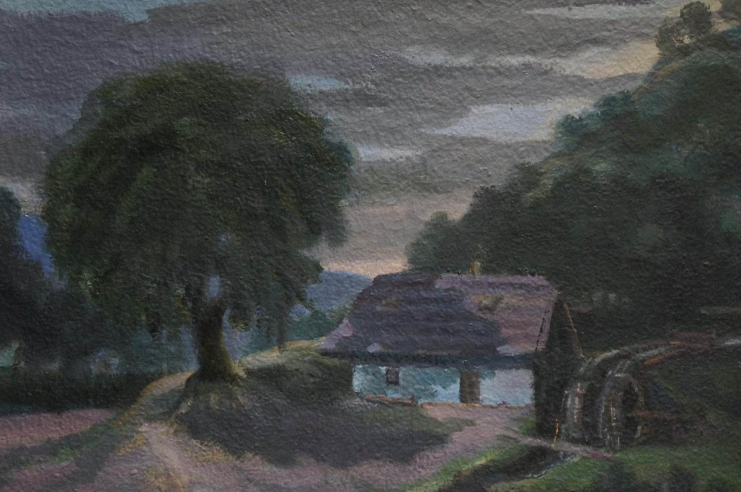 Oil painting Night time