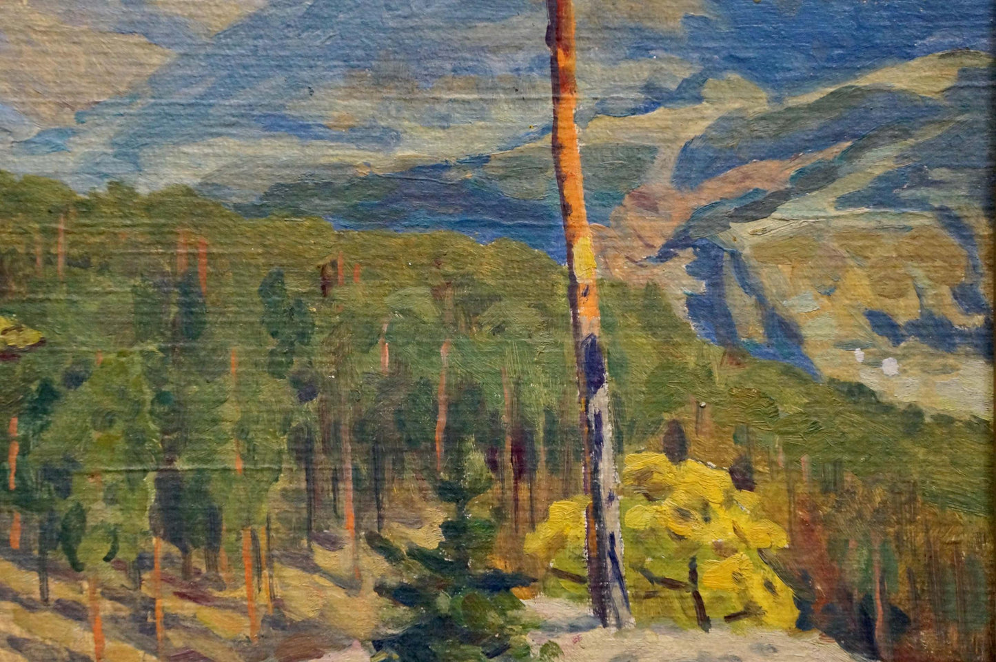 Oil painting Autumn in the Caucasus Vagin Boris Ivanovich