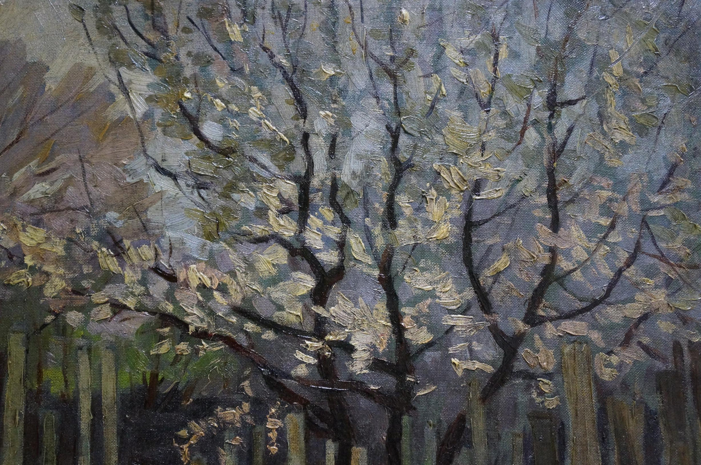 Oil painting View from the yard Chuykov S. A.