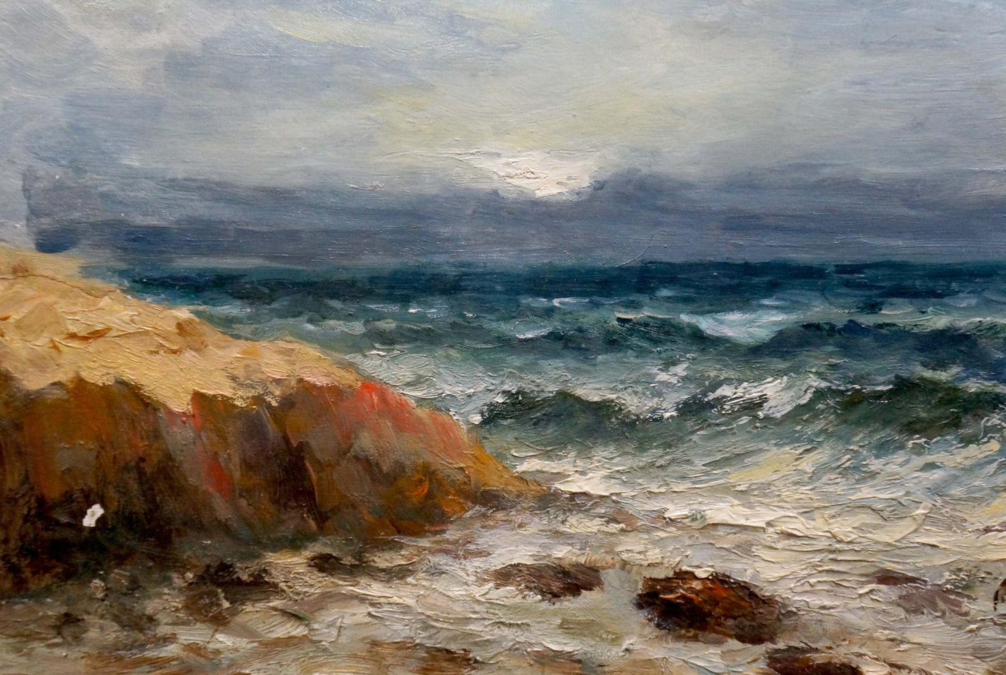 Oil painting Sea waves Sokolov Evgeny Mikhailovich
