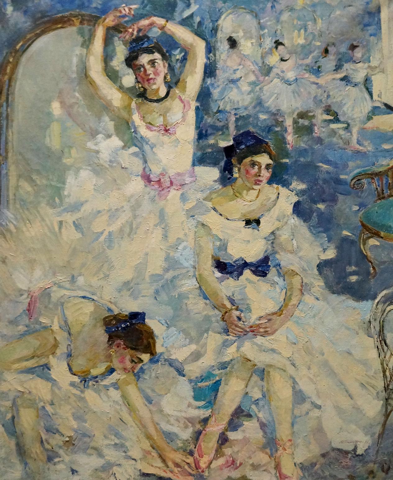 Oil painting Ballerinas portrait Titarenko Maria Anatolyevna