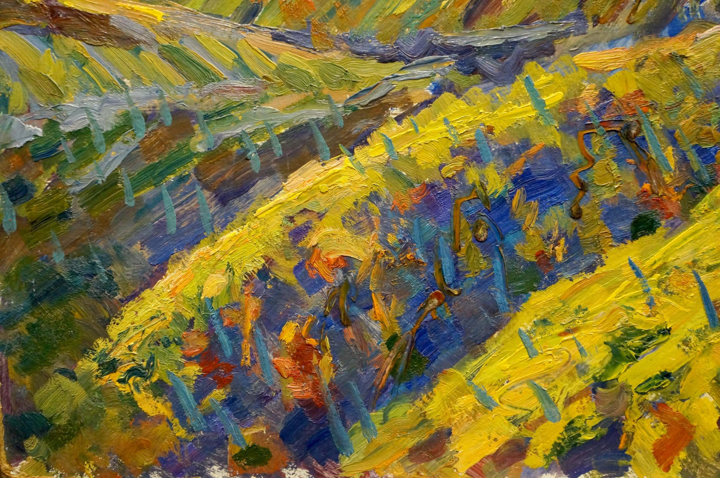 Oil painting Field landscape Migulko Viktor Vasilievich