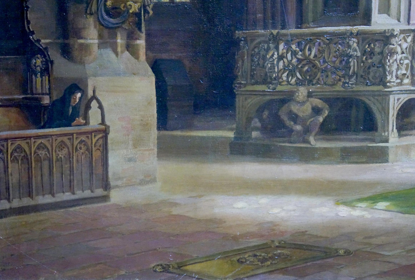 Oil painting To the throne room European artist