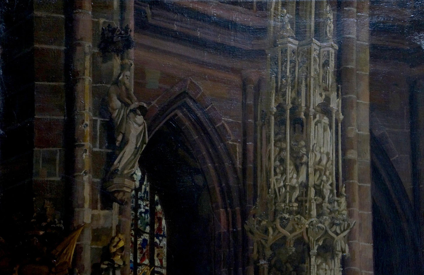 Oil painting To the throne room European artist