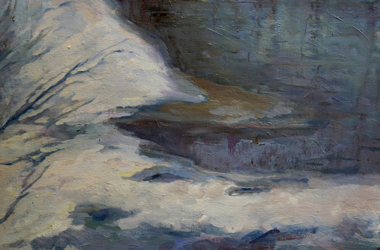 Oil painting Winter is leaving Matvey Kogan-Shats