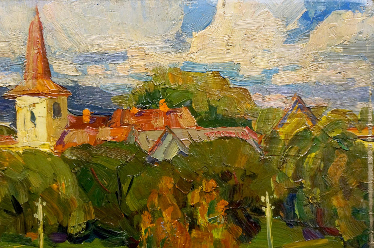 Oil painting By the evening Stremsky Alexander Ivanovich