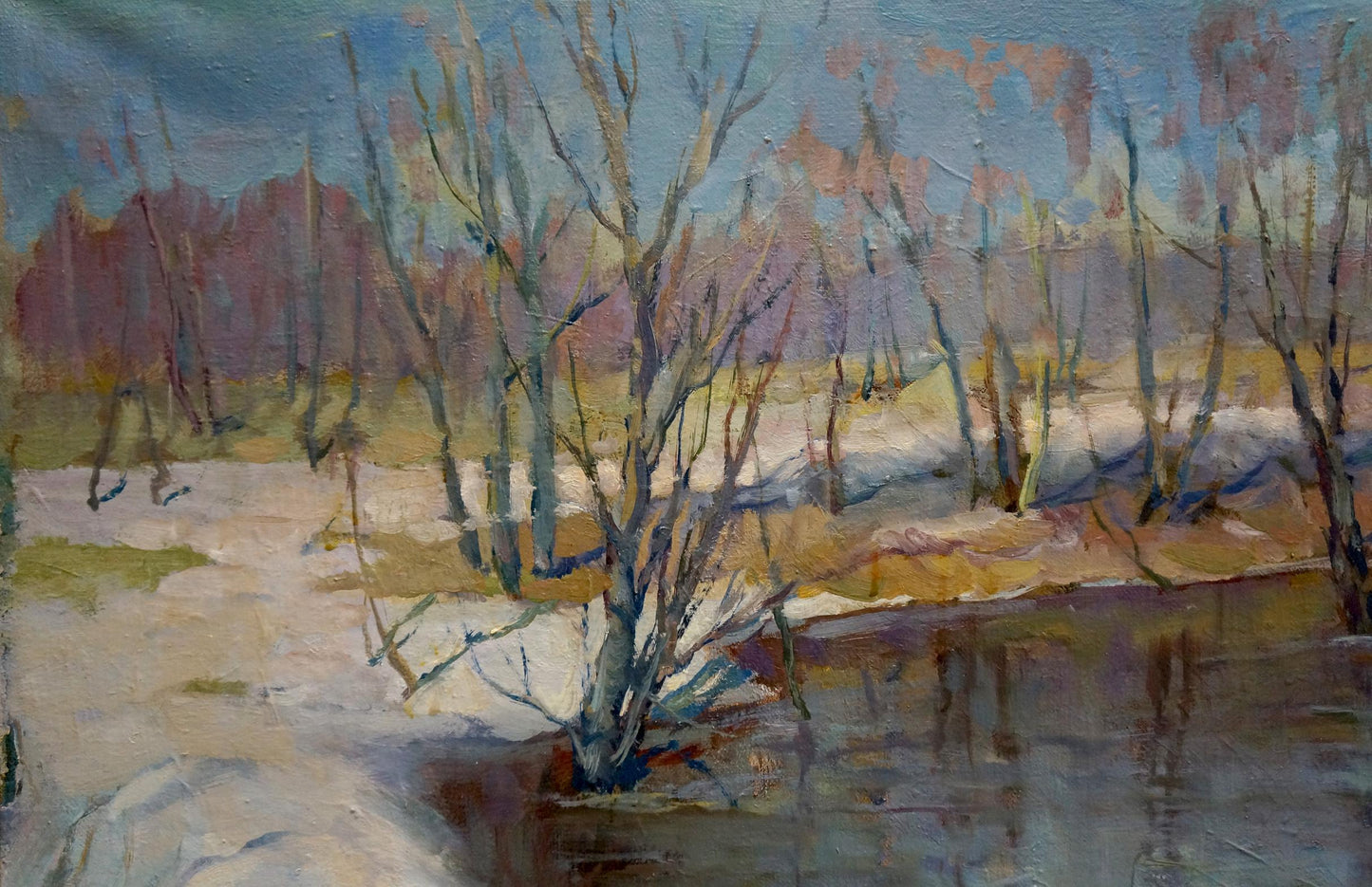 Oil painting Winter is leaving Matvey Kogan-Shats
