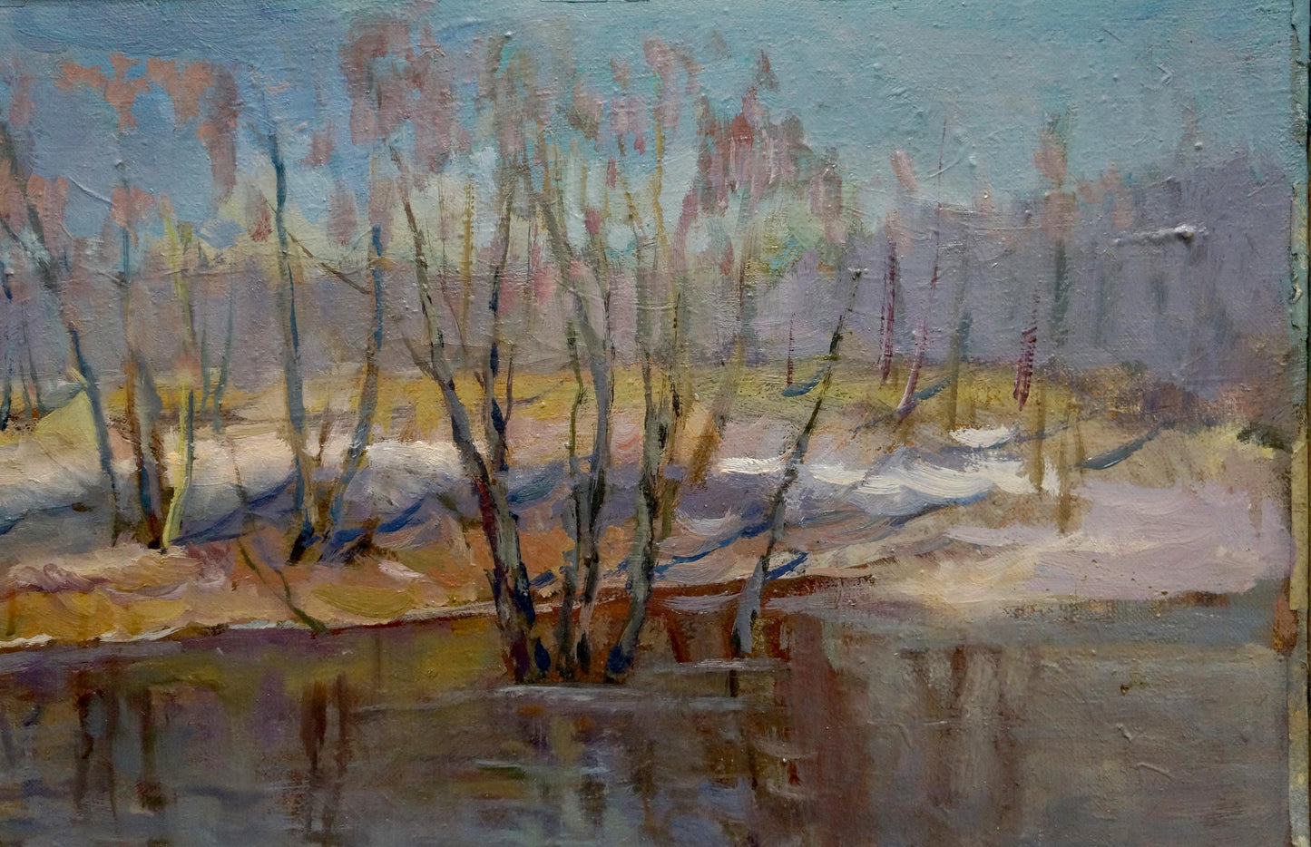 Oil painting Winter is leaving Matvey Kogan-Shats