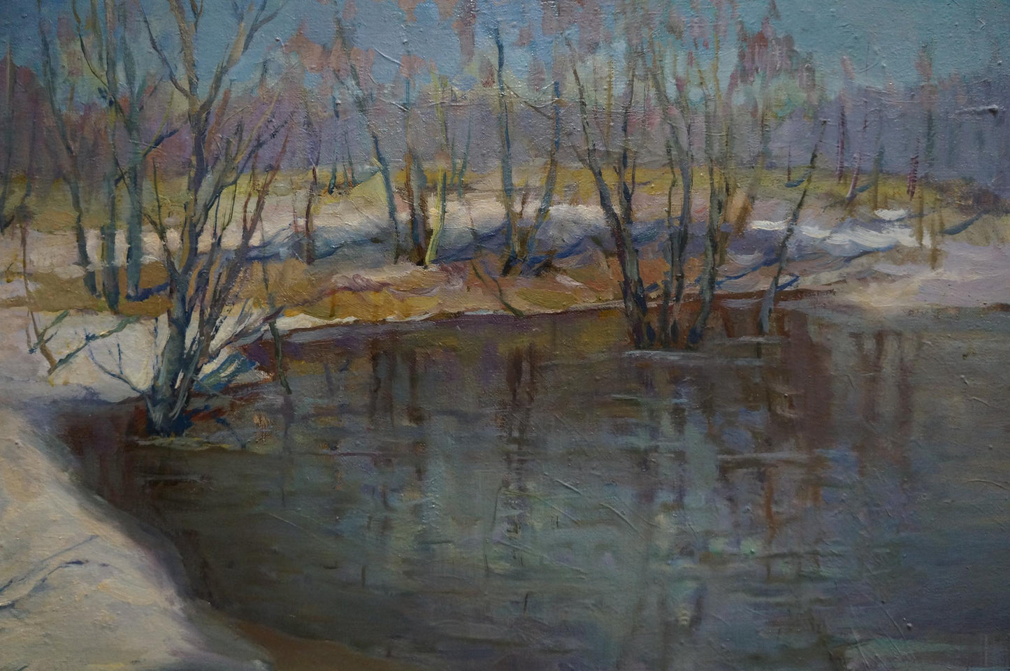 Oil painting Winter is leaving Matvey Kogan-Shats