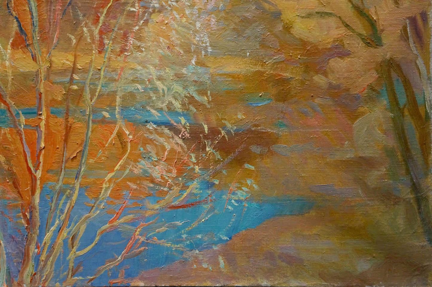 Oil painting Autumn landscape Titarenko Maria Anatolyevna