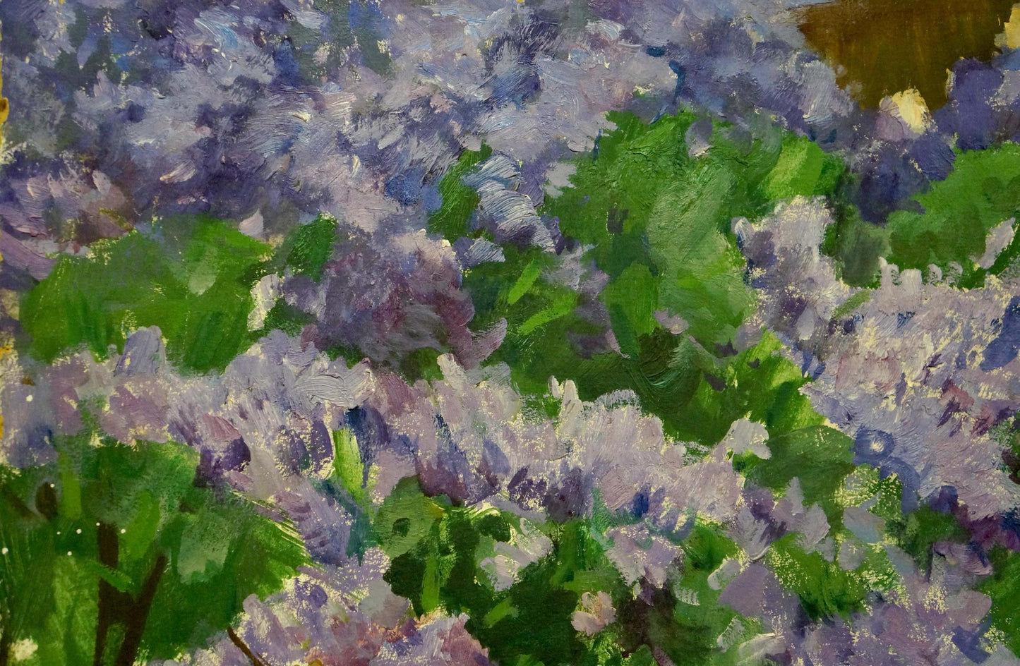 Oil painting Among the lilacs Gulyayev A. G.