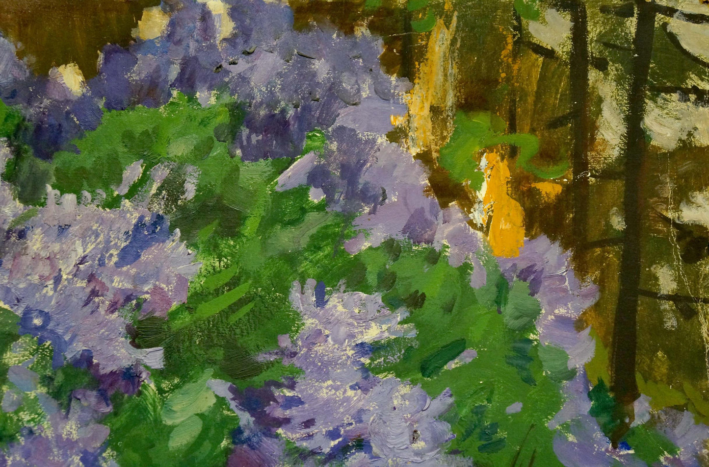 Oil painting Among the lilacs Gulyayev A. G.