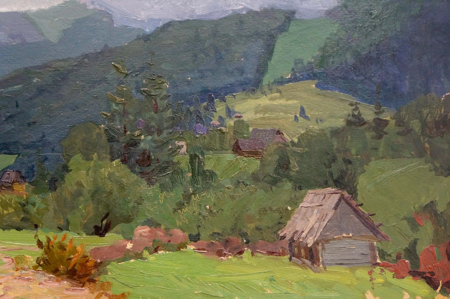Oil painting Mountain landscape Fomin Anatoly Nikiforovich