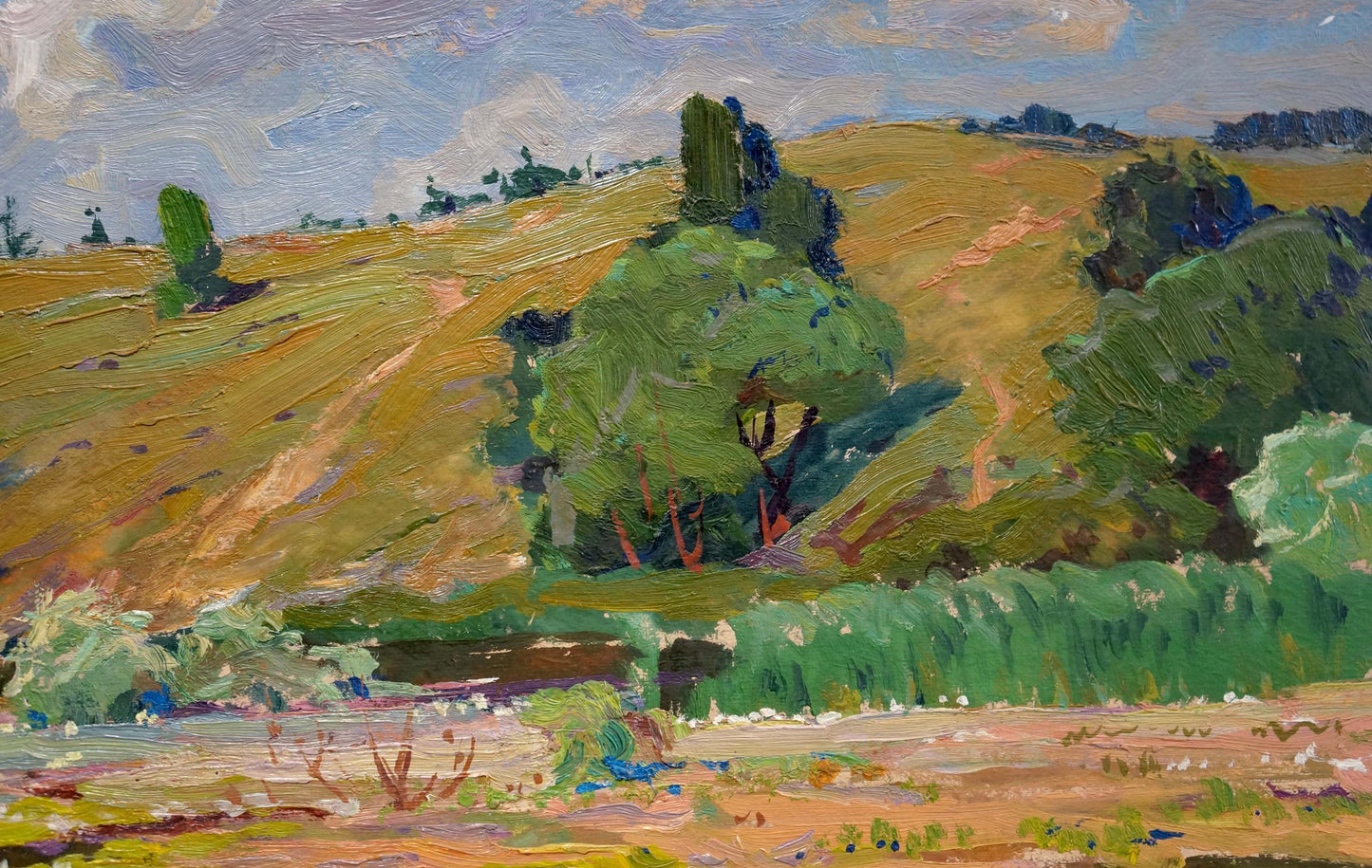 Oil painting Lilies Fomin Anatoly Nikiforovich