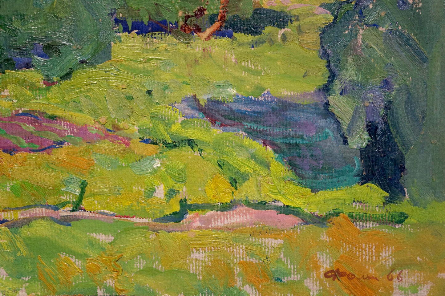 Oil painting Summer Fomin Anatoly Nikiforovich