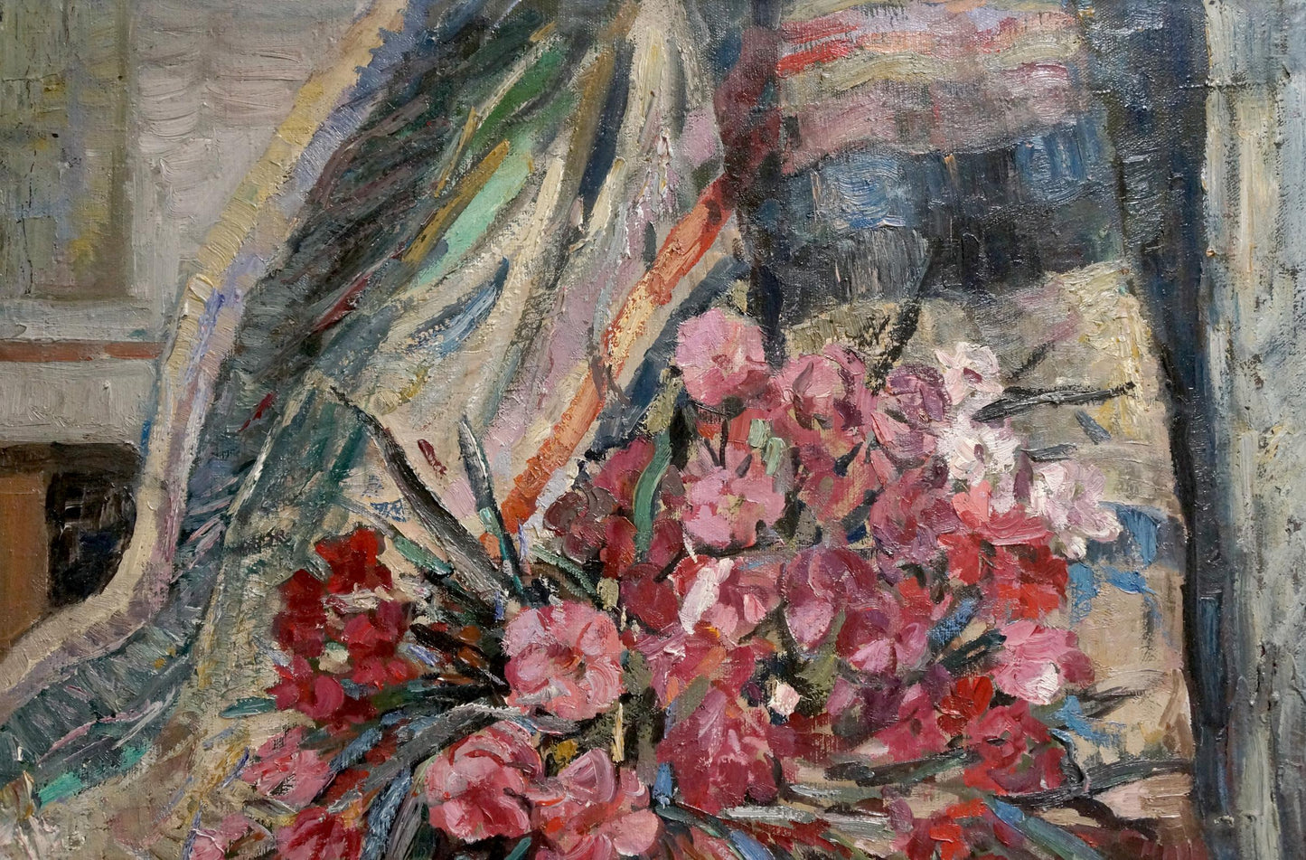 Oil painting Flowers O. Bran