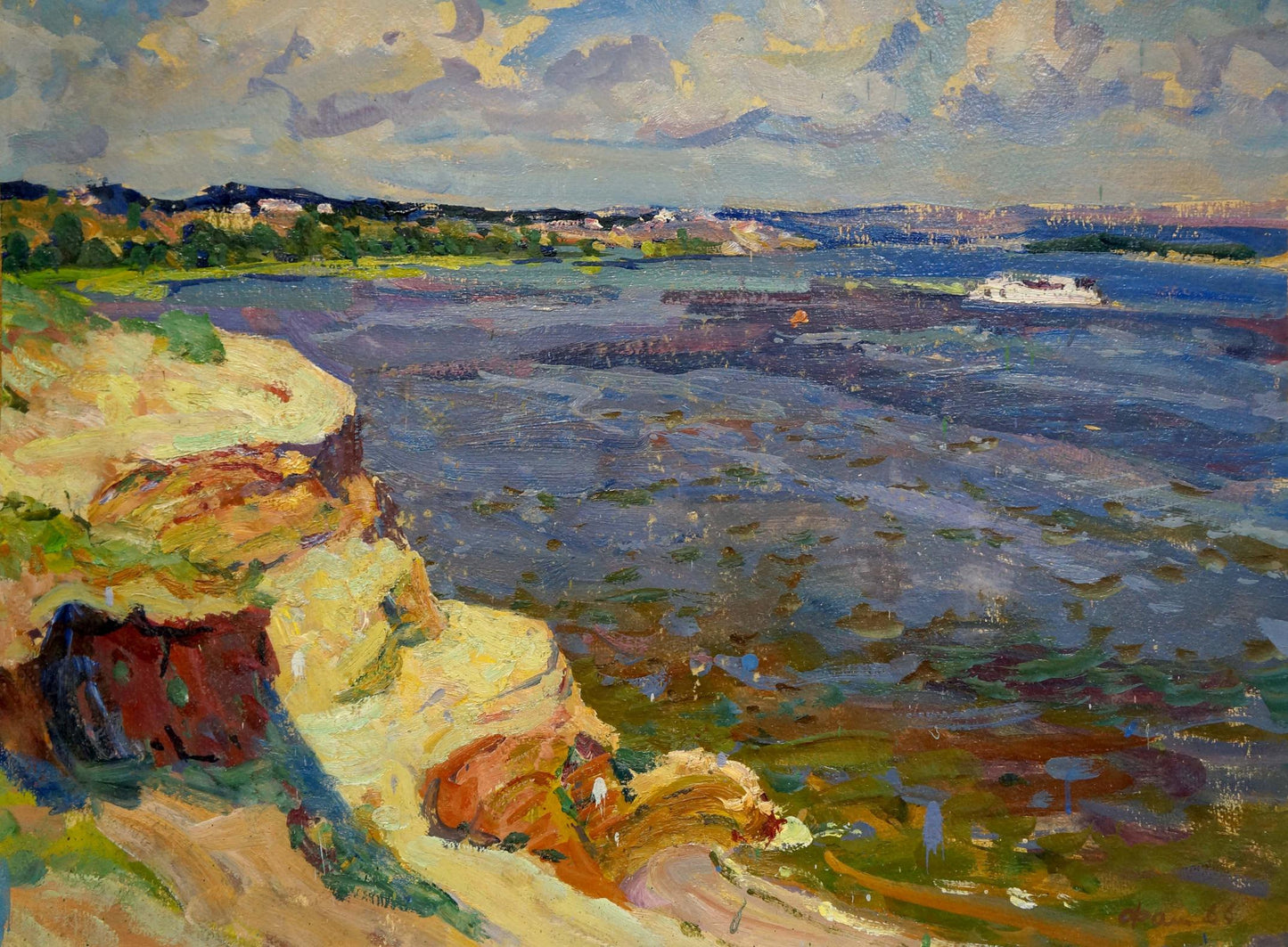 Oil painting Dnieper Fomin Anatoly Nikiforovich