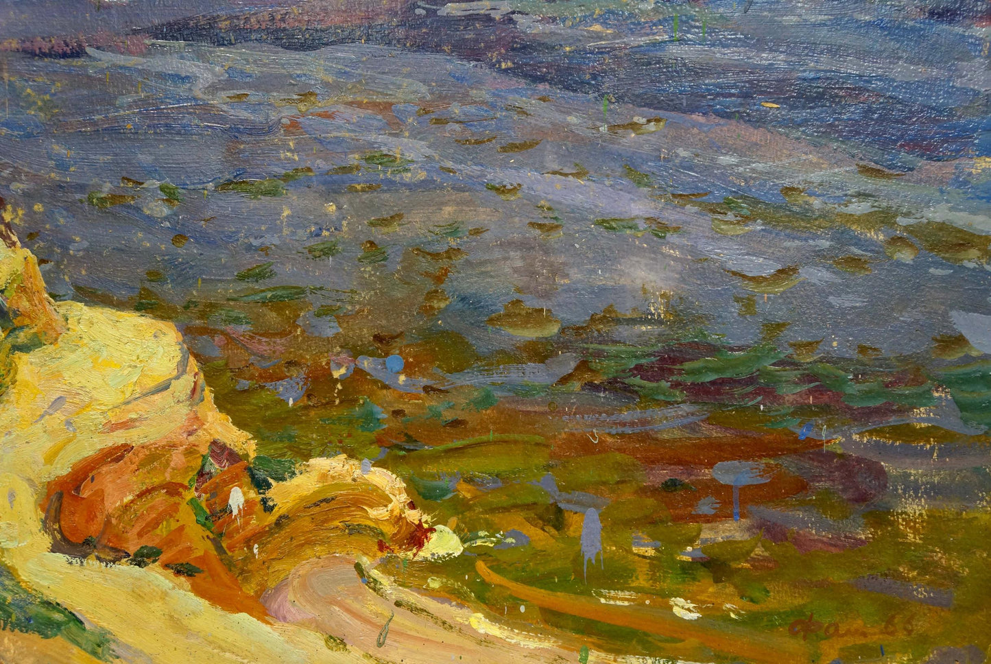Oil painting Dnieper Fomin Anatoly Nikiforovich