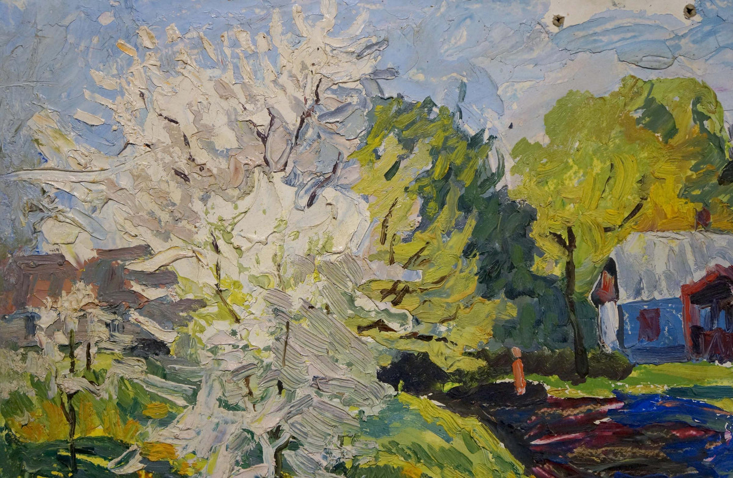 Oil painting Spring Goncharenko Valentina Yakovlevna