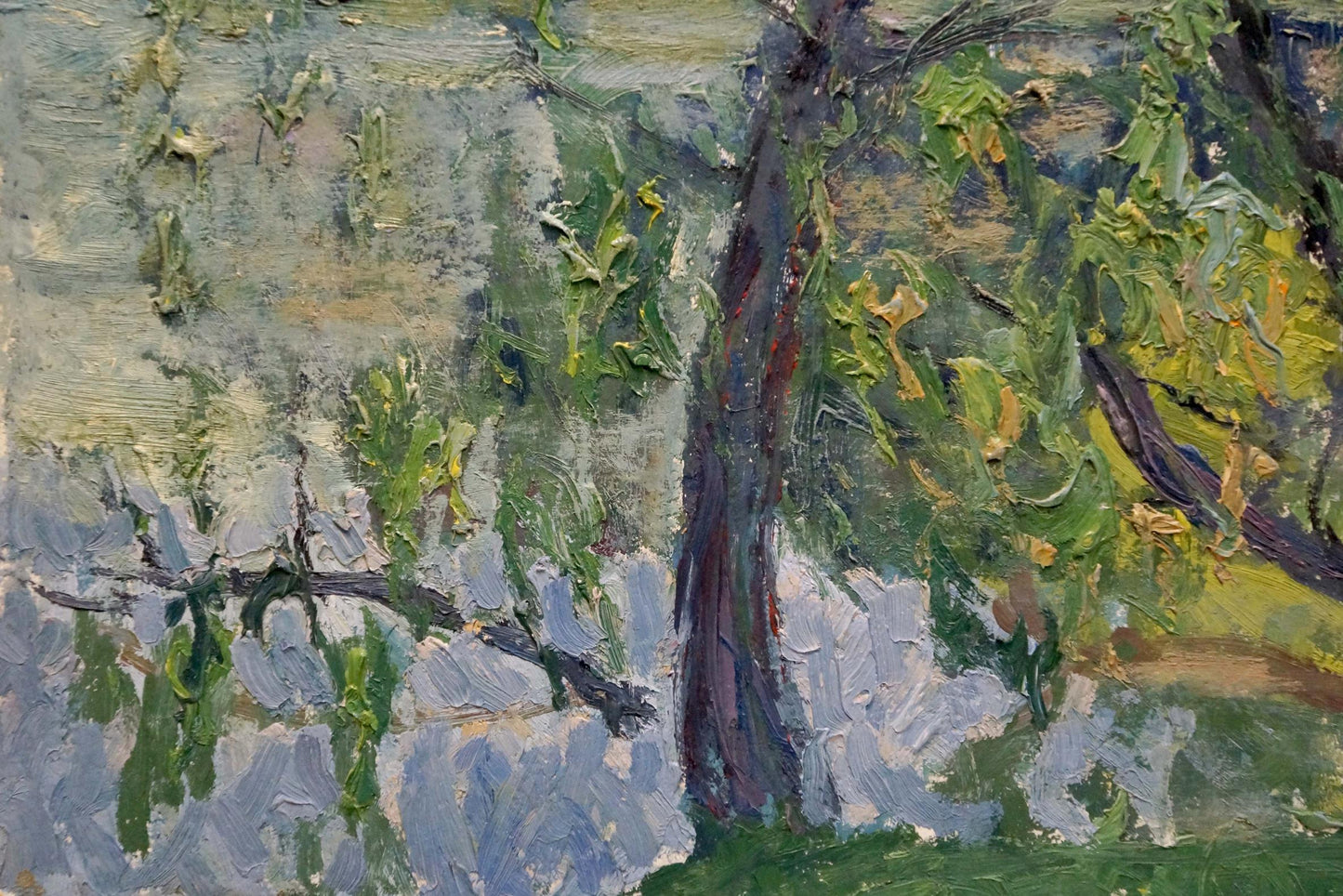 Oil painting River landscape Gaiduk Viktor Kirillovich