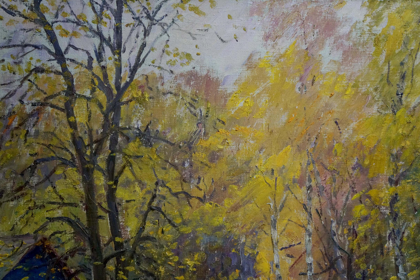 Oil painting Autumn. Road to the forest Kisil Grigory Alekseevich