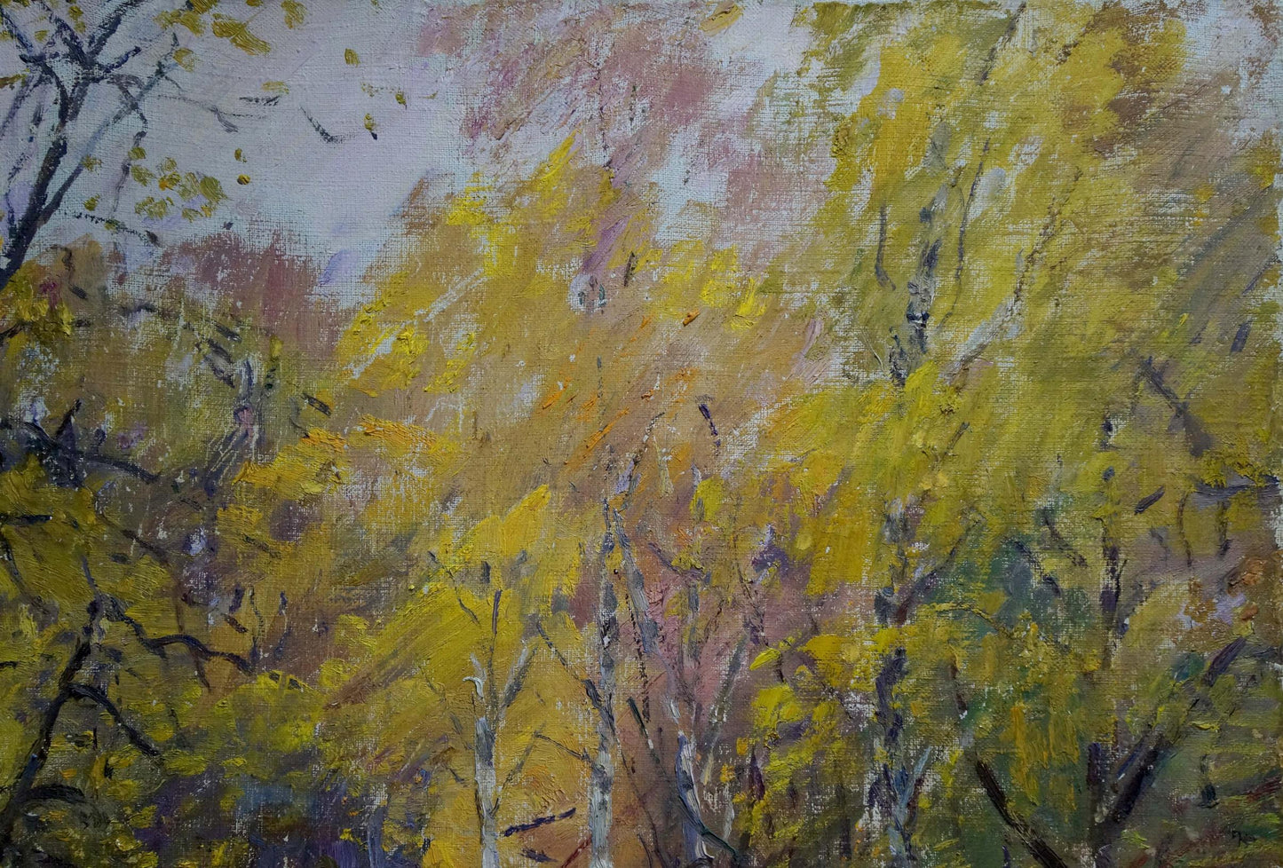 Oil painting Autumn. Road to the forest Kisil Grigory Alekseevich