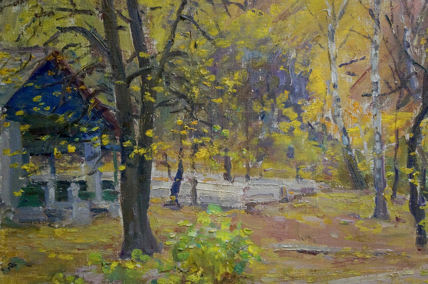 Oil painting Autumn. Road to the forest Kisil Grigory Alekseevich
