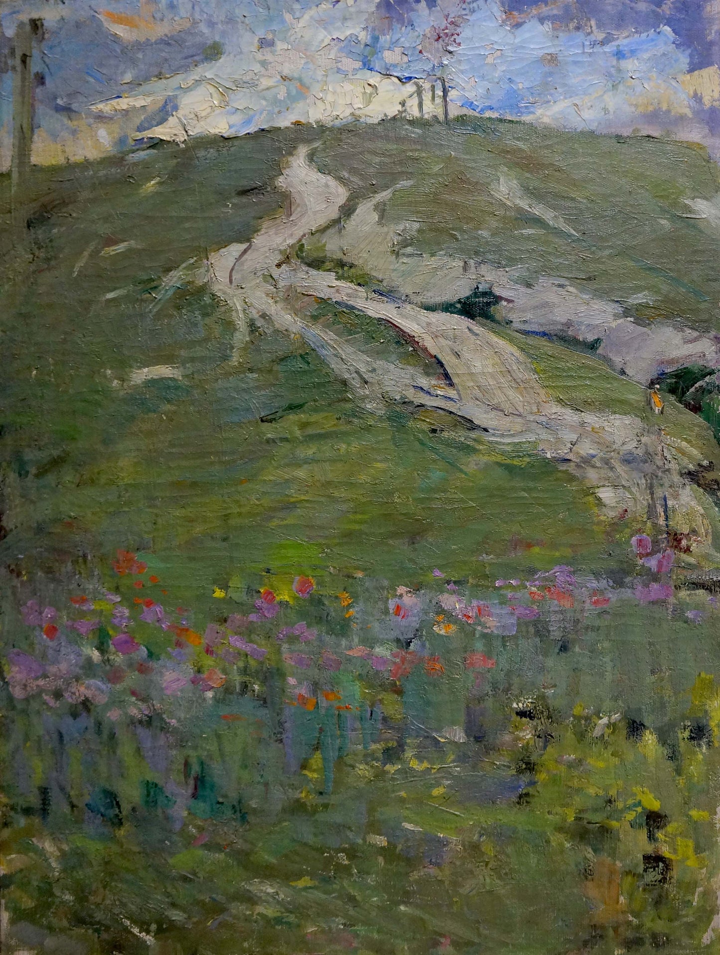 Oil painting Road to the mountains Kapkanets Tamara Nikitichna