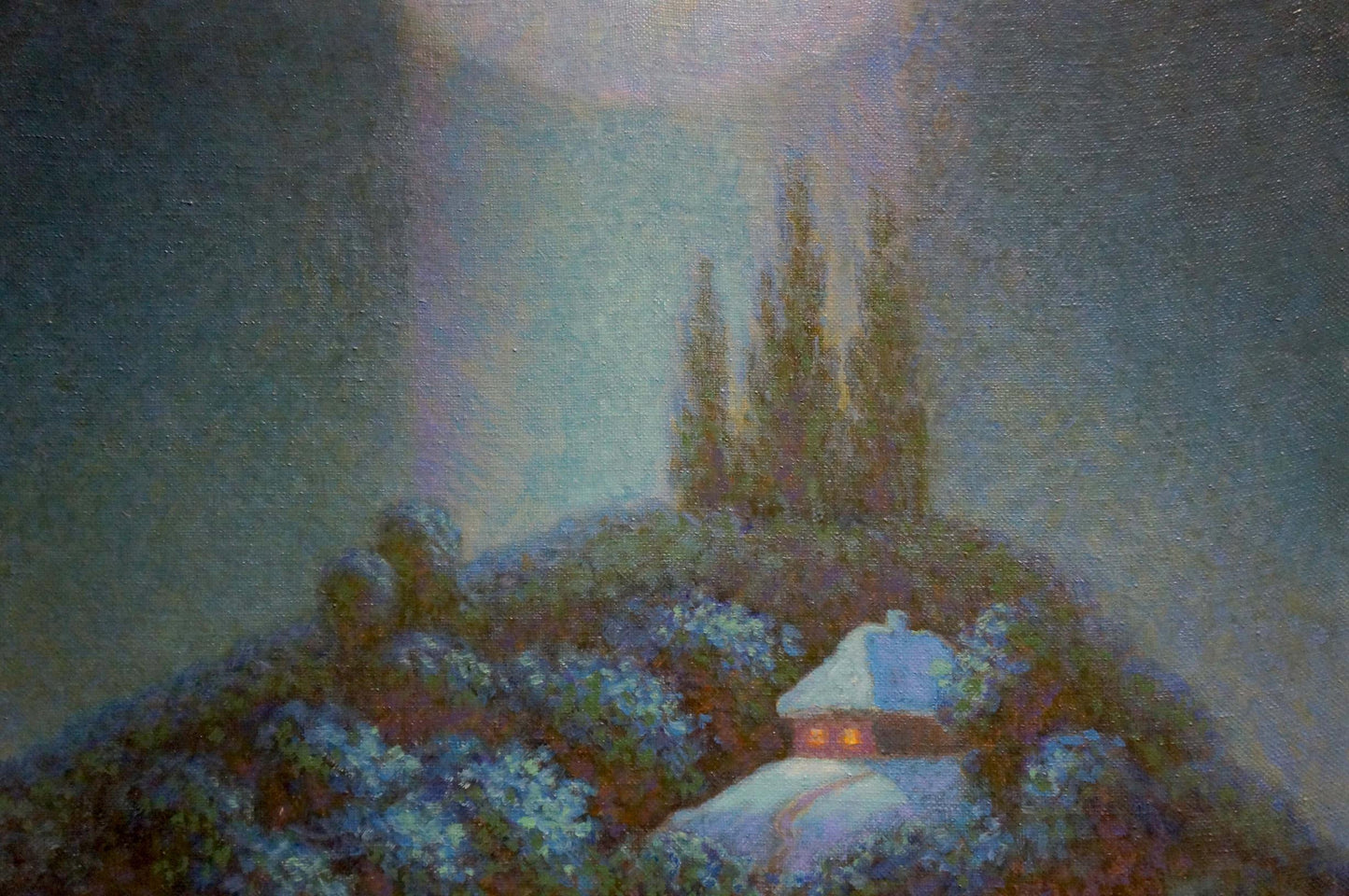 Oil painting Winter fairy tale Volik Pavel Ivanovich