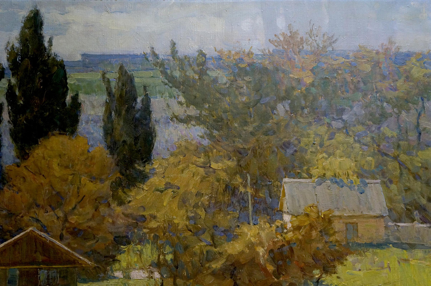 Oil painting Village Filbert Alexander Alexandrovich