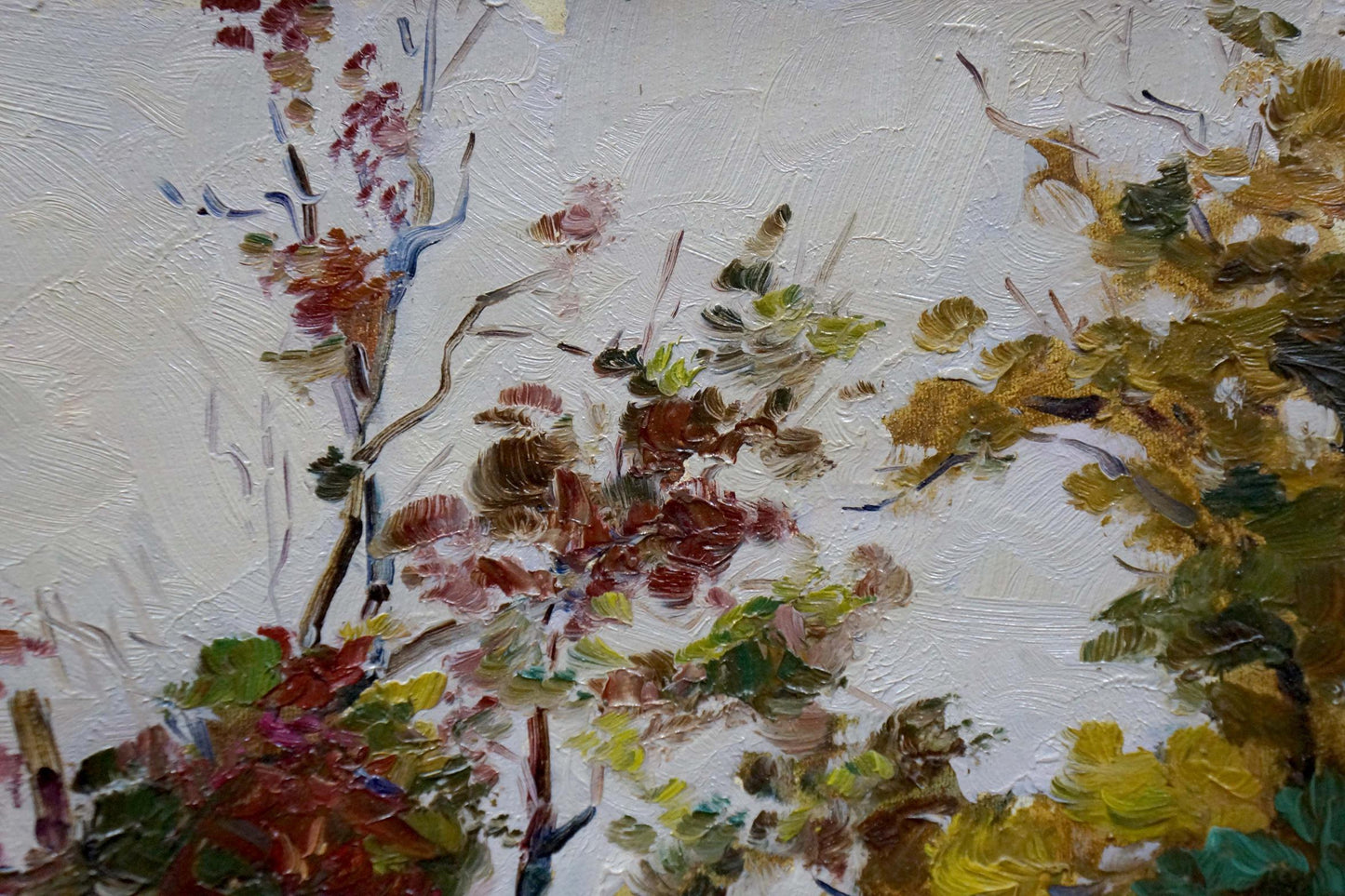 The autumn landscape captured in oils by Andrey Nikitich Mordovets